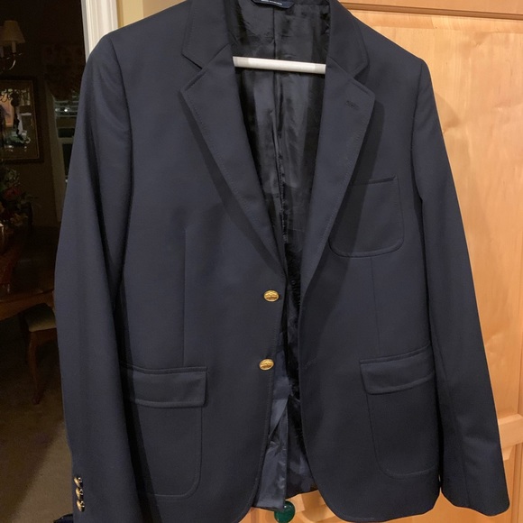 Blazer Brooks Brothers 48R Brooksease Bleu Marine - 100% Laine USA, état Excellent Comme Neuf